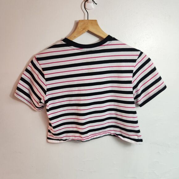 Sanrio Pochacco Womens Striped Crop Short Sleeve T-Shirt  Size XS - Picture 4 of 4